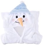Hudson Baby Unisex Baby Plush Animal Face Bathrobe, Pretty Elephant, 0-9 Months - Image 3